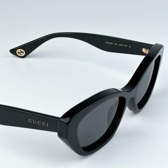 NEW Gucci GG1638S 001 Black Grey Anti-Reflective Women Cat Eye Sunglasses main image 9
